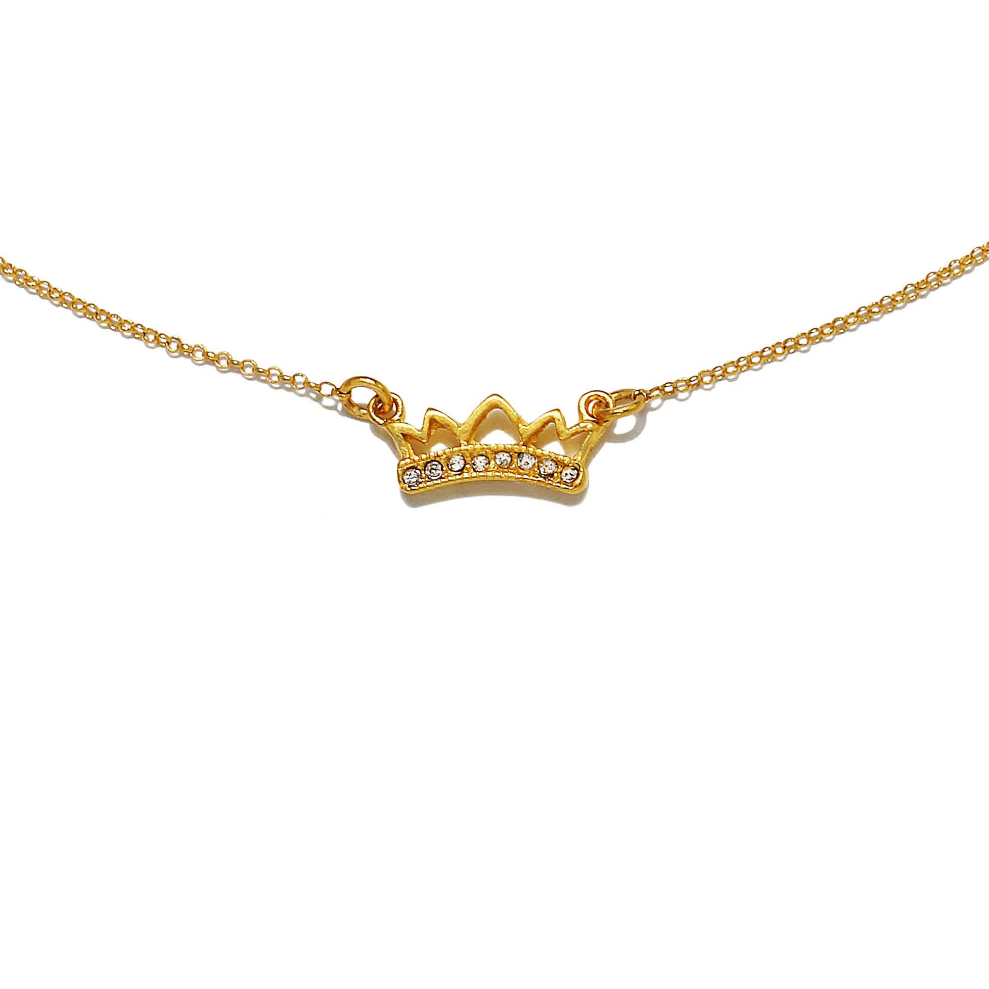 Mini Me Crown Necklace by @nashvilletash